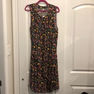 Never Worn Sleeveless Belted Floral Dress